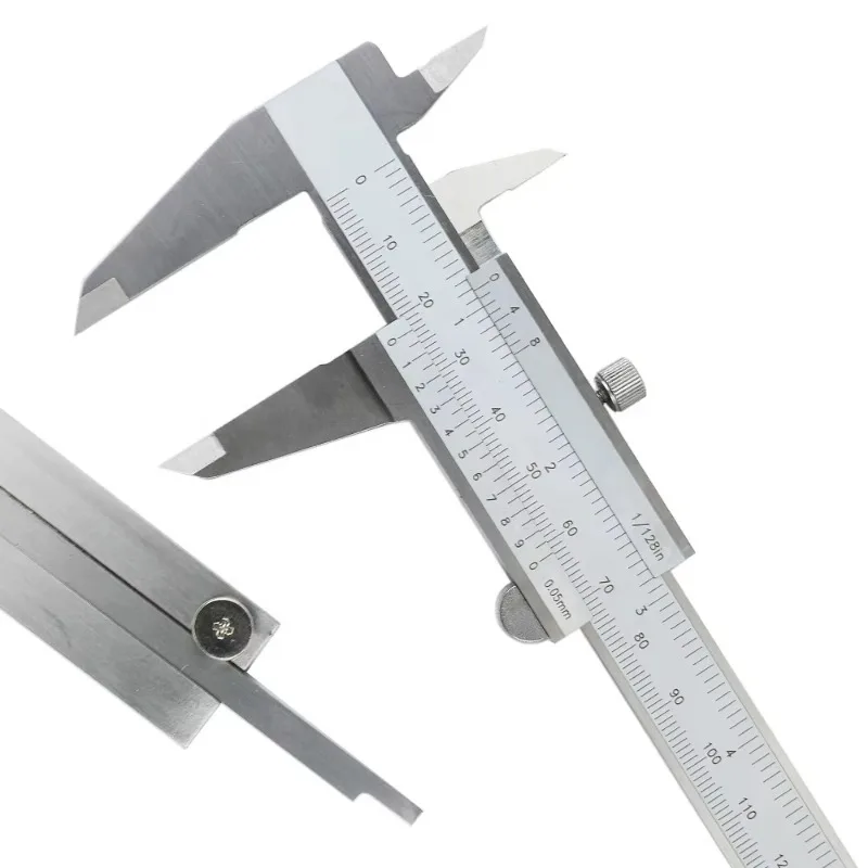 Optical high precision vernier caliper stainless steel caliber, measuring range 0-100/0-125 mm