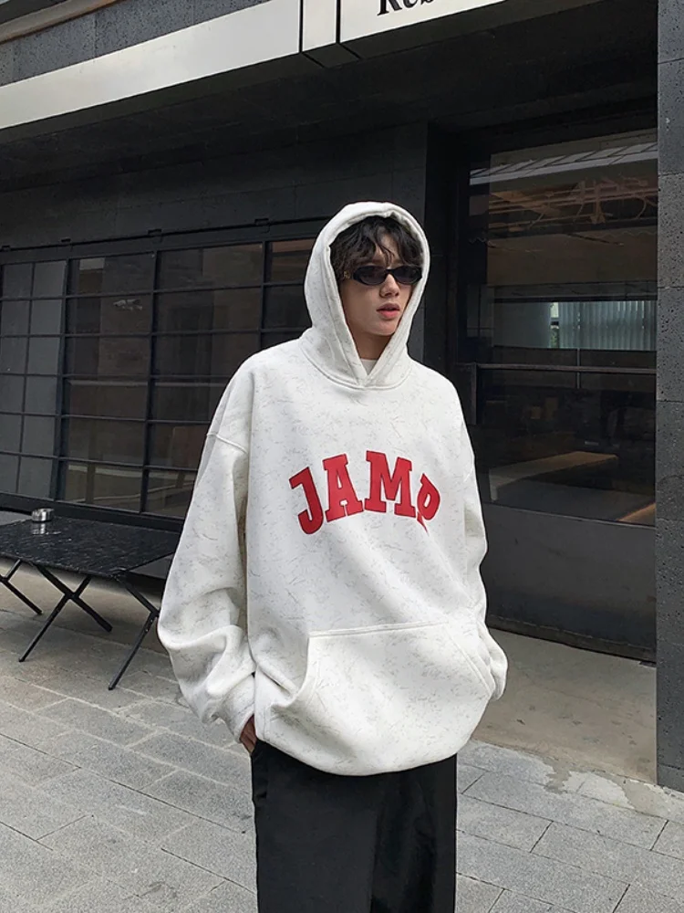 

American Sle Tie Dye Hoodie Spring Autumn Men's Youth Casual Clothes Loose Fit Printed Sweatirt Regular Sve Length