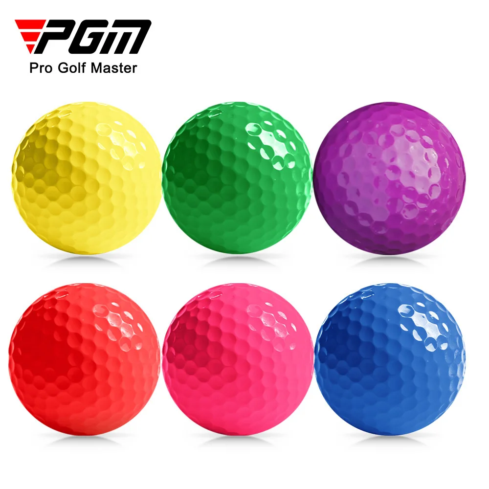 5Pcs/Pack PGM Golf Color Ball New Golf Color Ball Two/Three Layer Practice Ball Multi Color Solid Ball  Q006