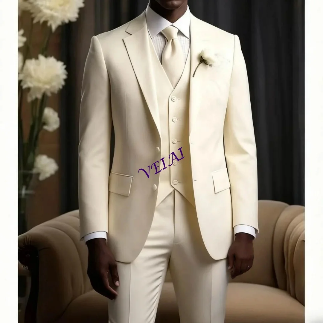 

CustomizedHandsome Single-Breasted Men's Suit Set For Wedding Classic Business Men's Suit Set Simple Office Men's Suit Set