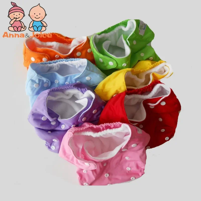 2PC Luiers + 10PC Inserts Kids Luiers Herbruikbare Luier Cover Verstelbare Kinderen Nappy Veranderende Baby Doek Luier