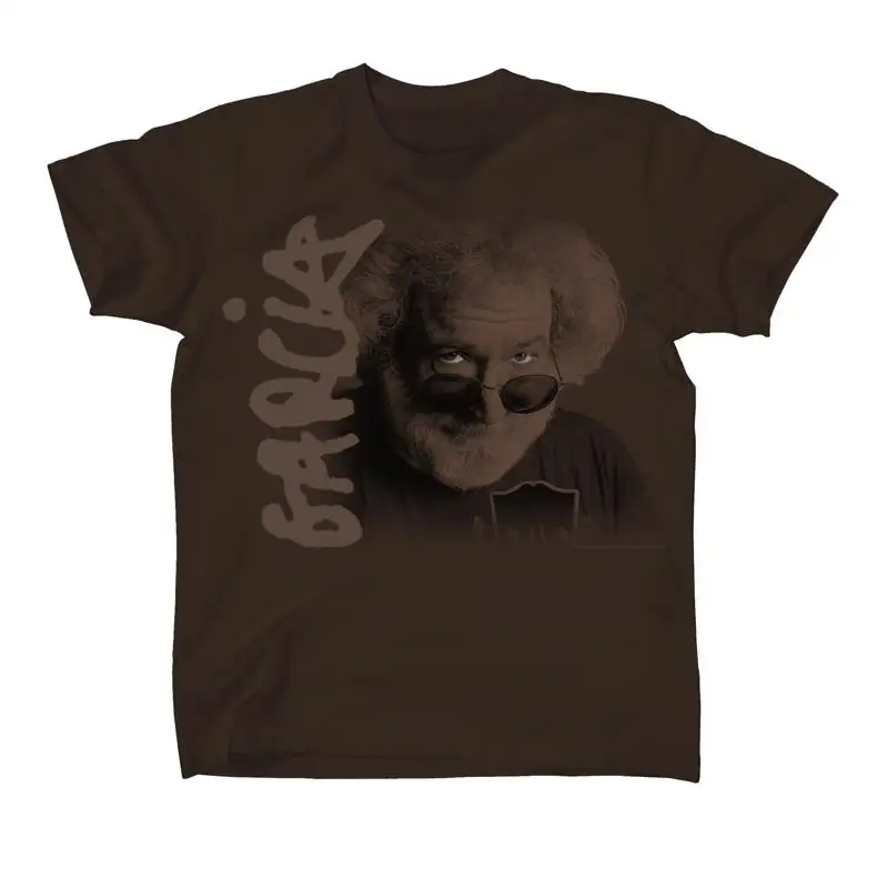 

Аутентичная футболка с портретом глаз JERRY GARCIA коричневая S M L XL 2XL НОВИНКА