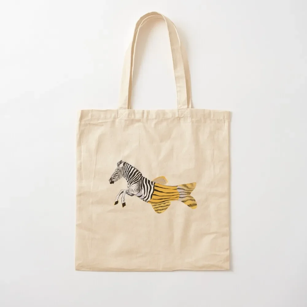 

ZEBRAFISH no text, half zebra half fish Tote Bag Women's shopper bag Gift bag custom tote