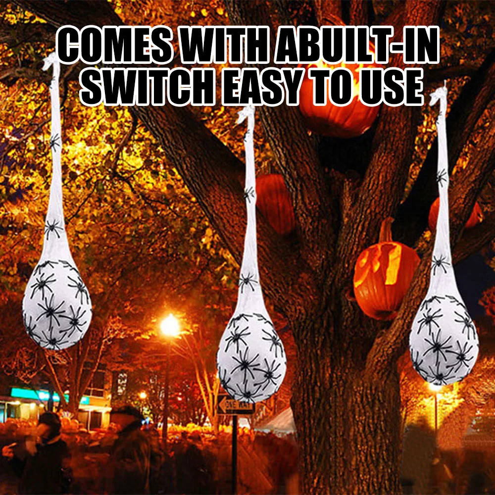 1-5 шт., светящиеся яйца-пауки