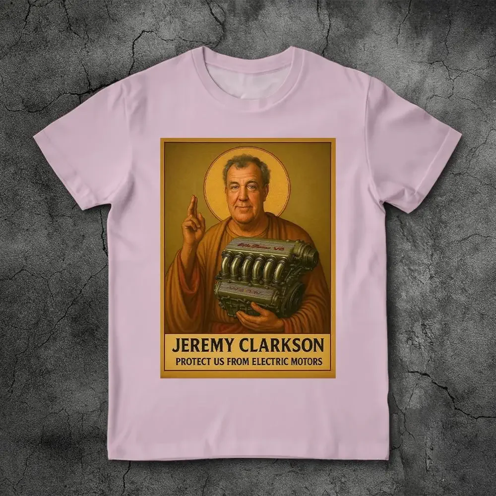 Jeremy Clarkson Merchandise für Fans: „Schützt uns vor Elektromotoren“-T-Shirt, Top Gear, lustiges Meme, grafisches T-Shirt, Unisex, lässiges, locker geschnittenes T-Shirt. – Detail 8