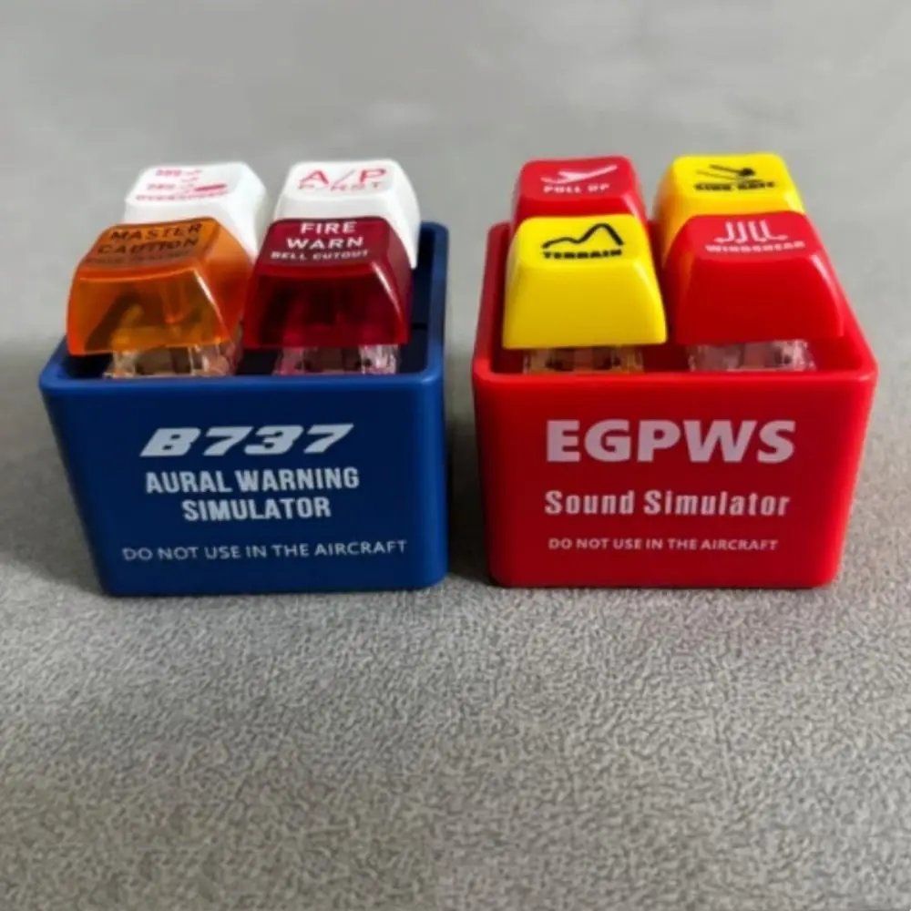 737 Airbus EGPWS Warning Simulator Aircraft Route Sound Effects Pilot Keychain Plastic Highly Simulated 737 Warning Sound