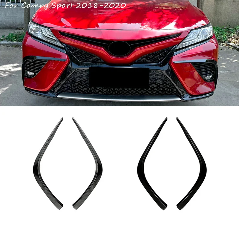 

Car Accessories Front Canards Bumper Spoiler Lip Fog Light Trim Cover Body Kit For Toyota Camry Sports Model 2018 2019 2020