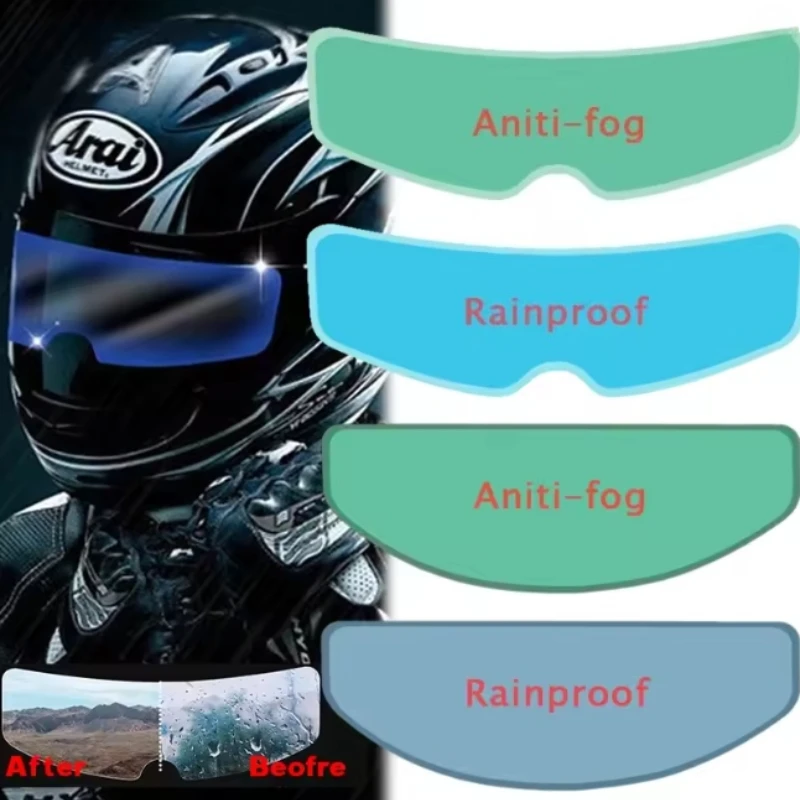 

Motorcycle Helmet Good Anti Fog Film Outdoor High Definition Nano Coating Sticker Rainproof Film Safe On Rainy Day Decoration
