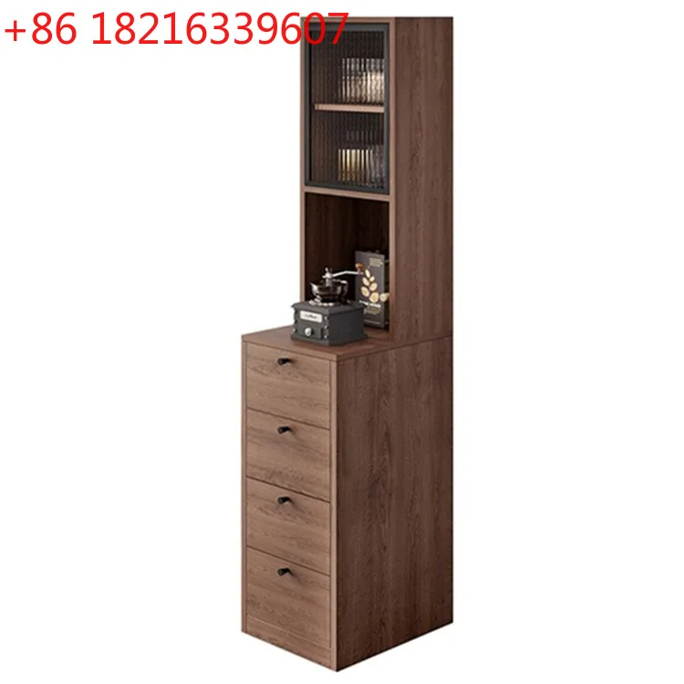 YAO Ultra-Narrow Solid Wood Gap Storage Cabinet, 20cm sideboard, bedroom storage rack, small storage cabinet for home use
