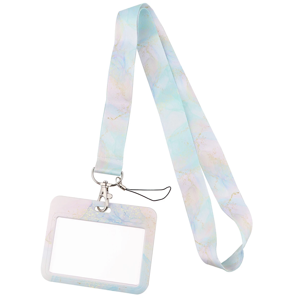 Marble Printing Lanyards Cool Neck Strap Straps Ribbons Phone Buttons ID Card Holder Lanyard Buttons DIY Hanging Rope