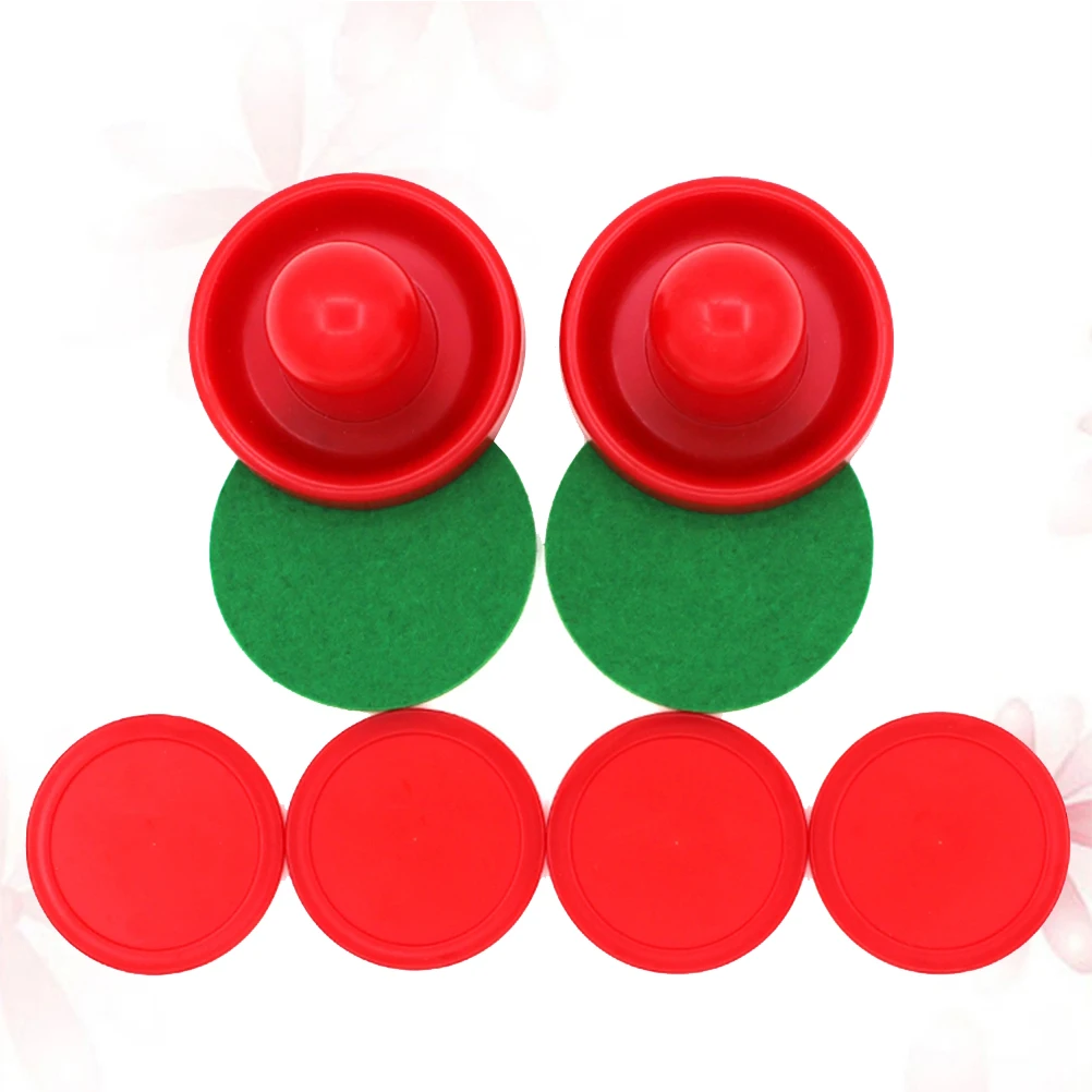 

16pcs 96Mm Air Hockey Paddles Pushers Set Replacement For Tables Pucks Sliders Accessories Red Blue Hockey Handles Replacement