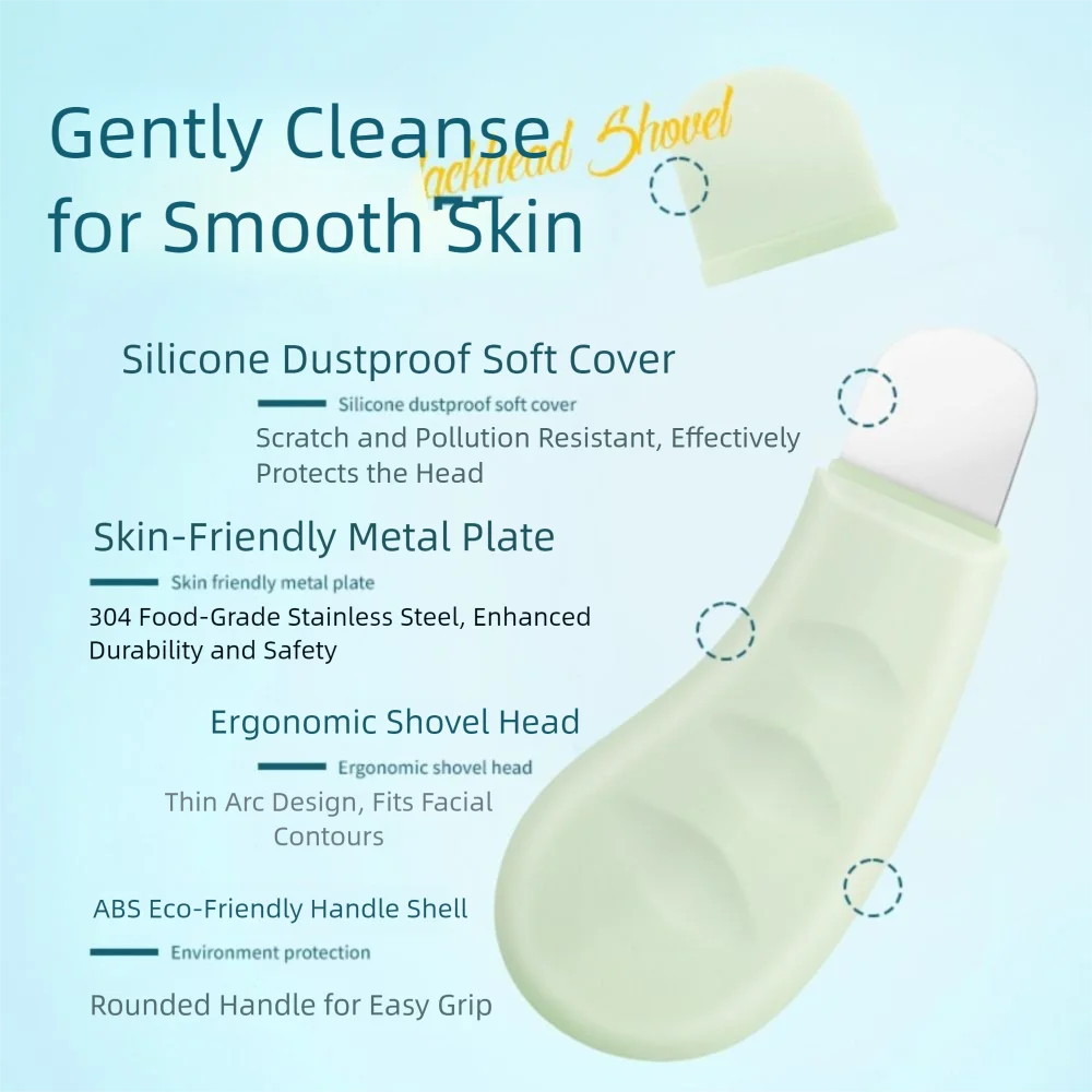 Cat's Paw Shape Facial Blackhead Removal Tool Deep Clean Silicone Blackhead Scraper Remove Whitehead Acne Handheld Face Spatula