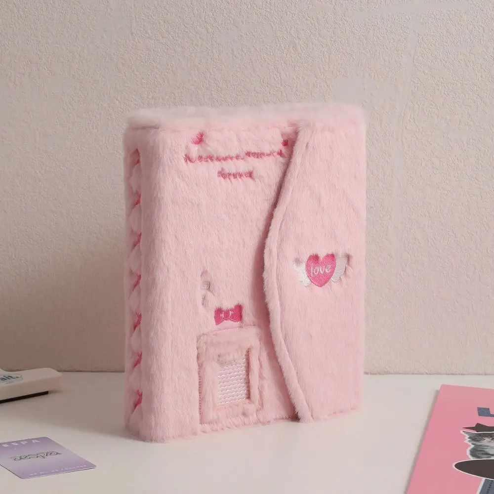 

3 Inch Photo A5 Kpop Idol Photocard Binder Book Jacket Loose-leaf Idol Photo Album 6-hole Plush Collection Book