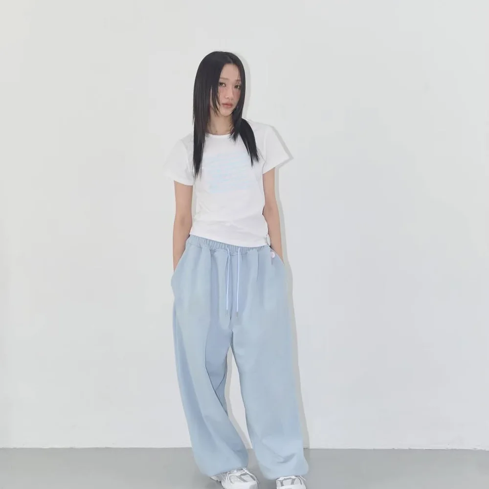 Fashion Cargo Trousers Women Casual Loose Fit Summer Streetwear Drawstring Style Hip Hop Joggers Sporty Comfort Bottoms