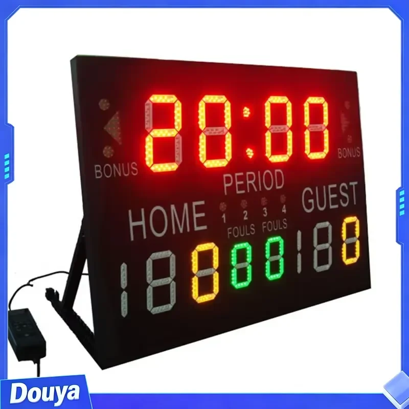 YIZHI Multi-functional LED Electronic Basketball Sports Scoreboard Wireless Console Digital Score Board Built-in Battery