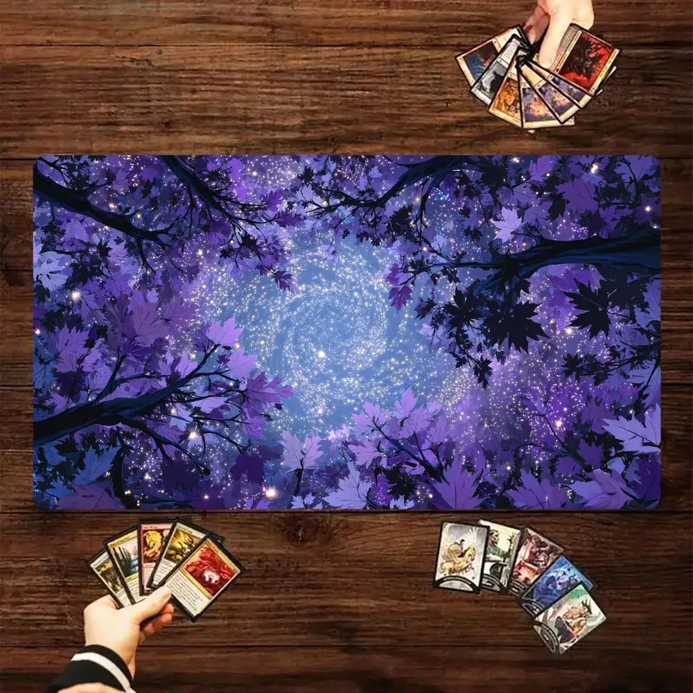 

Romantic Starry Sea Magic Card Battle Mat MTG Playmat Anti-slip Base 35X60CM gathering gaming mats Board Game Mat for TCG