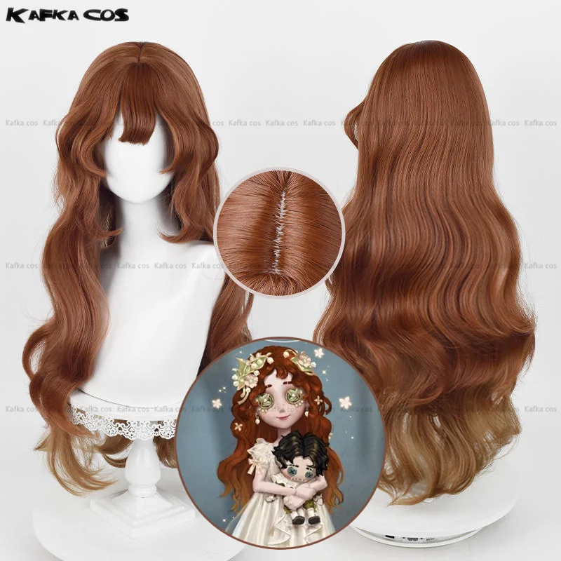 Identity V Little Girl Eurydice Cosplay Wig 78cm Long Mixed Color Wigs Heat Resistant Synthetic Hair For Women Halloween