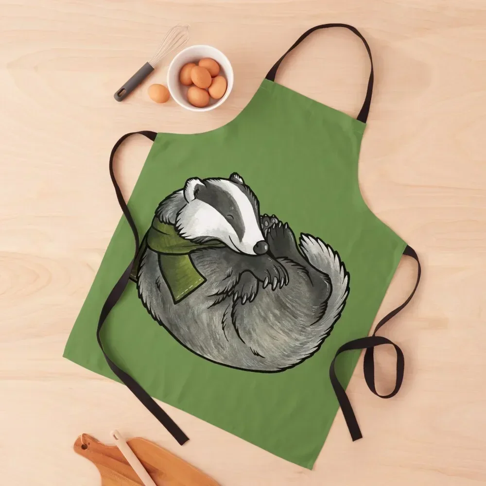 

Sleeping badger Apron Kitchen Tools Hairdresser House Things For Home And Kitchen Apron