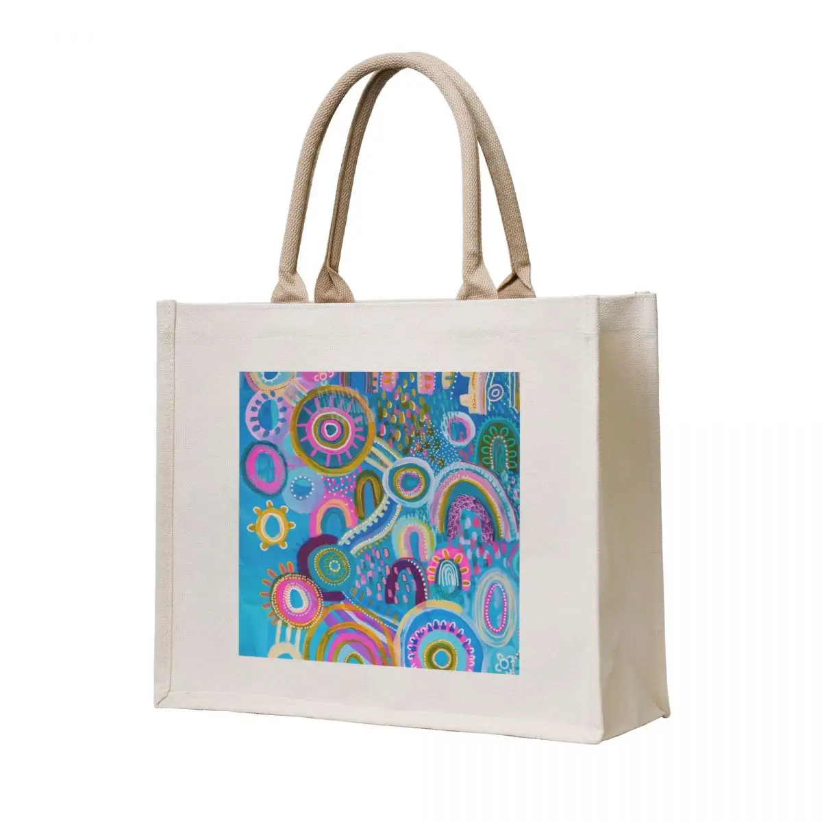 

Rainbow Reef Tote Bag shopper bag women canvas tote bag men reusable shopping tote canvas