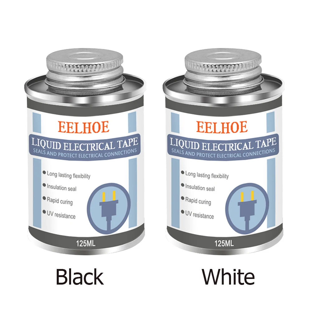 125ml Electrical Tape Tube Paste Liquid Insulation Anti-UV Dry Waterproof Fast Insulation Electronic Fix Sealing Rubber