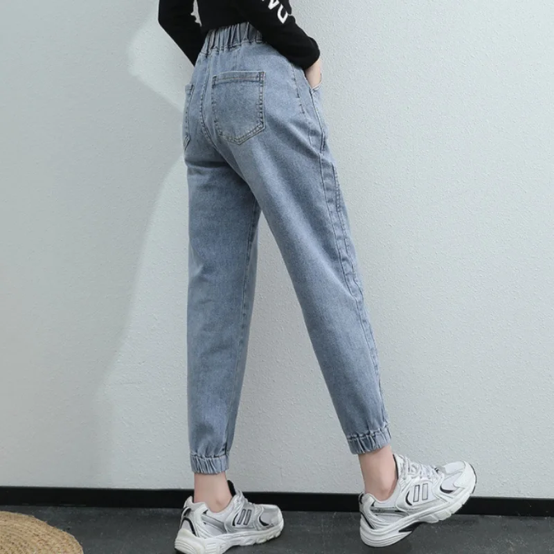 2022 Harem Pants Vintage High Waist Jeans Woman Women's Jeans Ankle Length Mom Jeans Cowboy Denim Pants jeans for women jeans