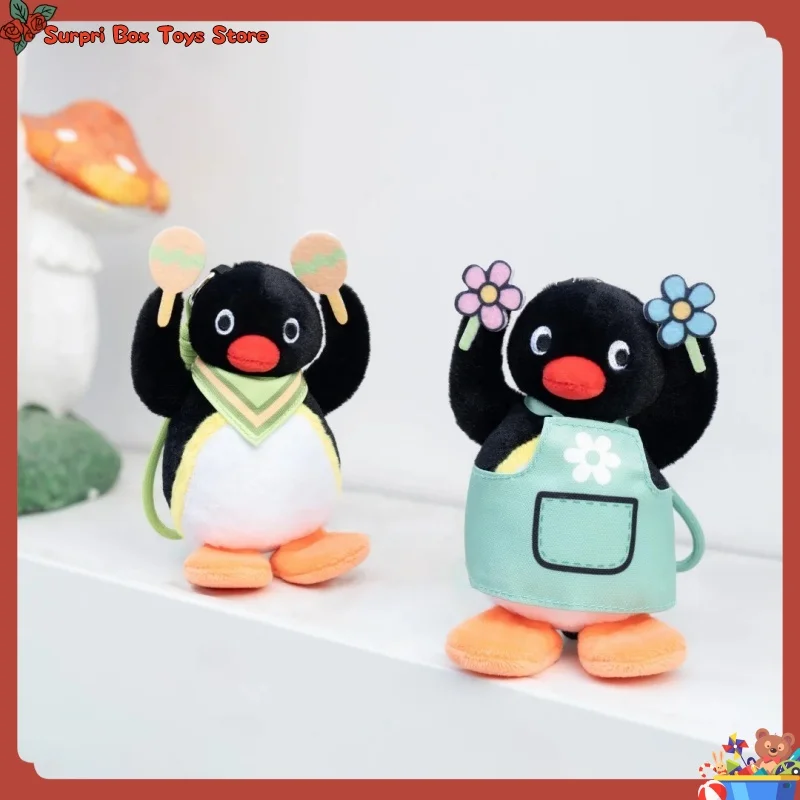 

Настоящая плюшевая кукла Пингу, мягкая игрушка, милая фигурка пингвина, украшение для дома, подвеска для рюкзака, очаровательный подарок на день рождения для девочек и детей