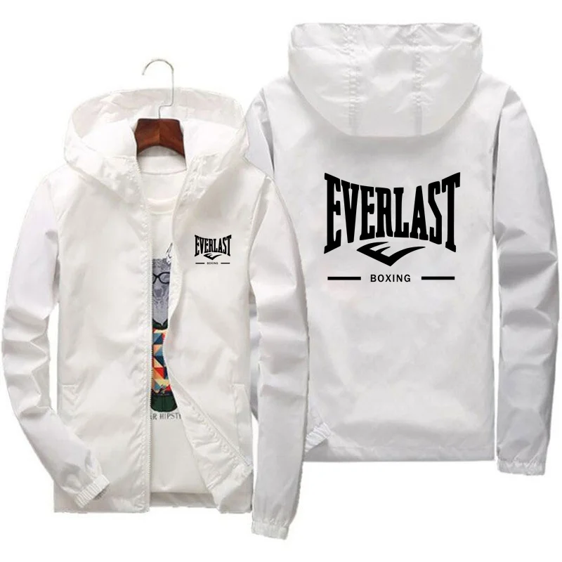 EVERLAST BOXING giacca a vento con cappuccio nuovissima di lusso da uomo, impermeabile, giacca sportiva da alpinismo da uomo Casual di alta qualità