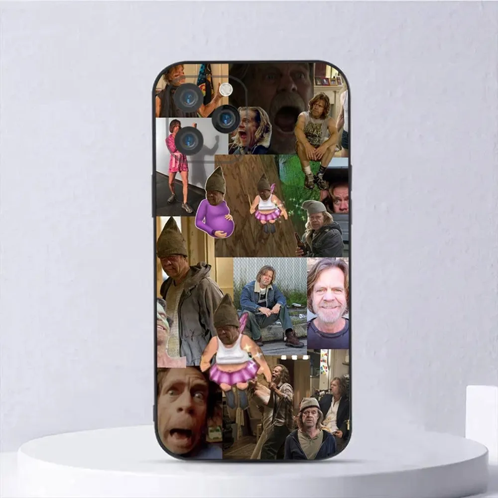 Frank Gallagher S-Shameless Phone Case For iPhone 15,14,13,12,11,Plus,Pro Max,XS,X,XR,SE,Mini,8,7 Soft Silicone Black Cover