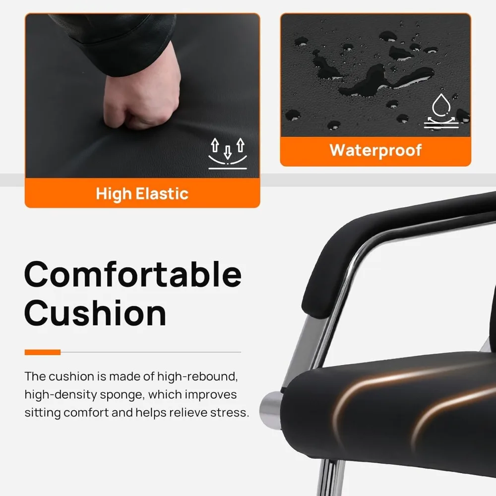 โซฟาหนังสำหรับพื้นที่ต้อนรับพร้อมที่วางแขน เหมาะสำหรับห้องรอสำนักงานและคลินิก