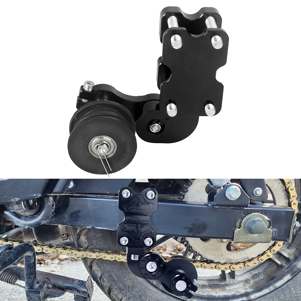 Universal Motorcycle Adjuster Wheel Chain Tensioner Roller Tightener Adjustment Accessories for Motorbike Motocross Chopper ATV