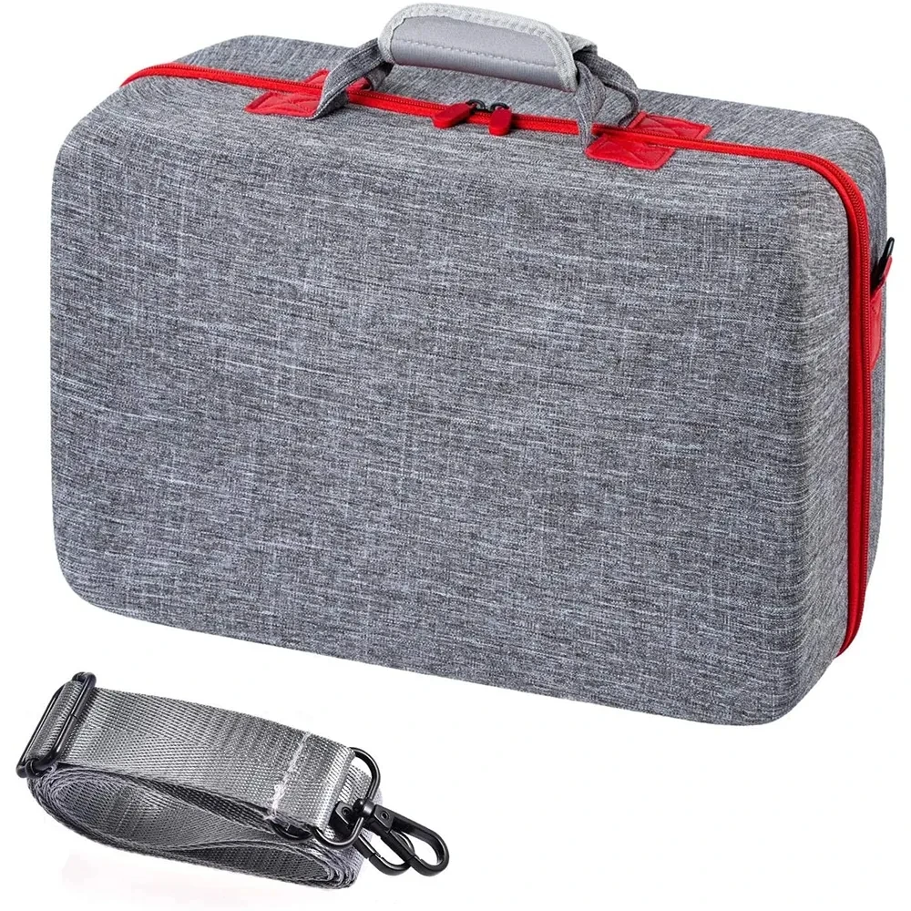 

for PS5 Host Protective Travel Shoulder Storage Bag for P5 Controller Headset Carrying Case Gray