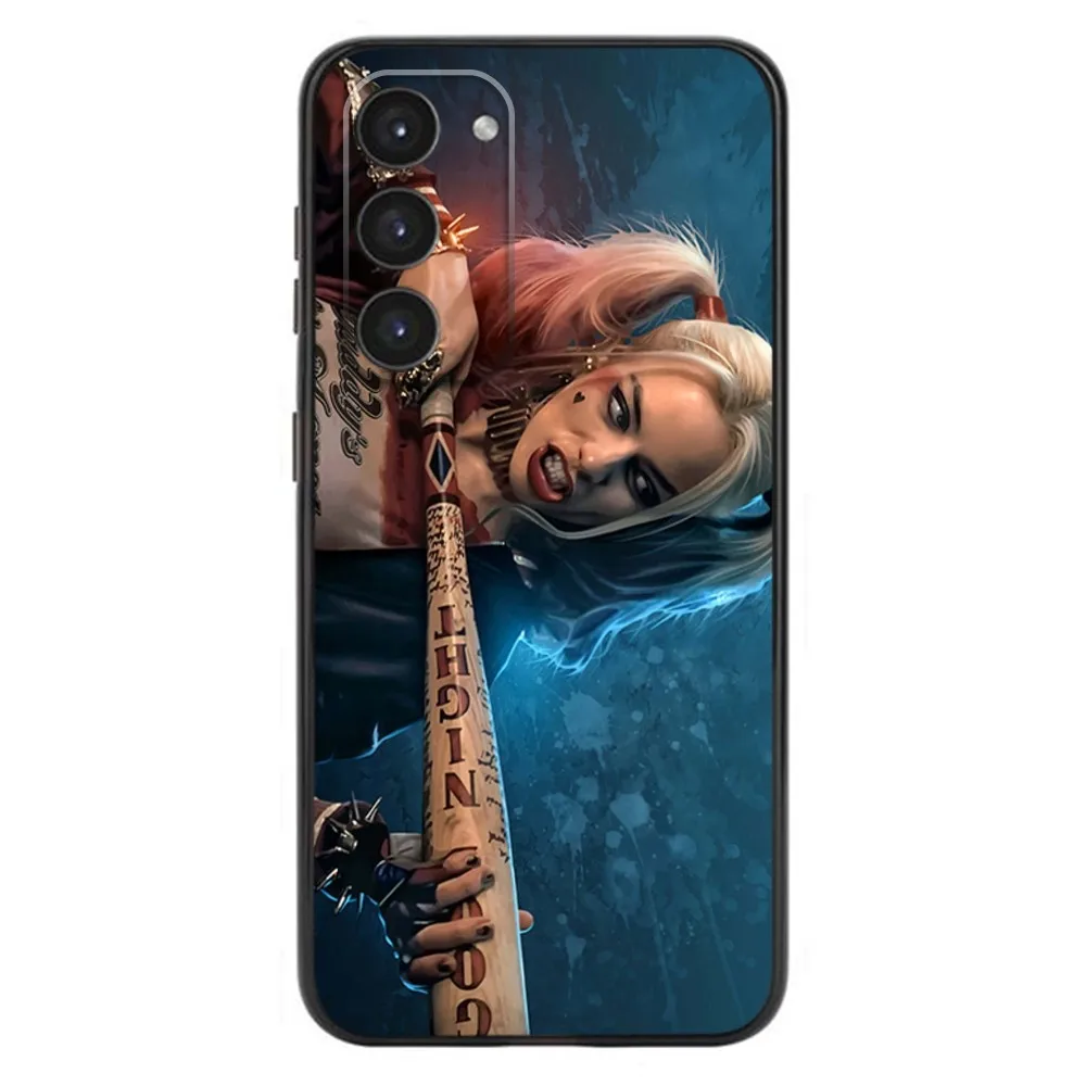 Movie H-Harley Q-Quinn Phone Case Original Liquid For Samsung Galaxy A20,A21s,A22,A31,A32,A52,A53,A72,73,A80 Soft Black Cover