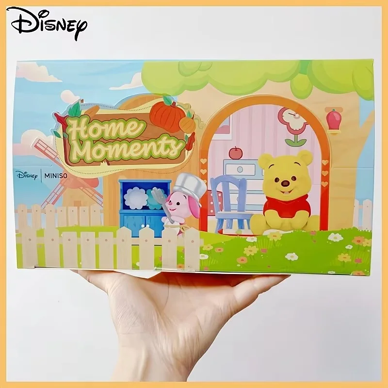

Новый оригинальный Винни Пух, серия «Моменты дома», слепая коробка, загадочная коробка, милый Пух, аниме, экшн-кукла, фигурка, украшение, рождественский подарок, игрушка