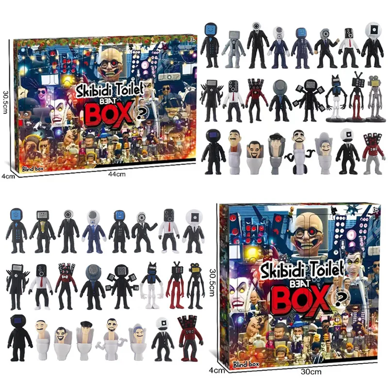 Skibidi Toilet Figure Mystery Box Blind Box Toys Gifts for Kids Fans Adults Halloween Christmas Figure Decorative Gifts