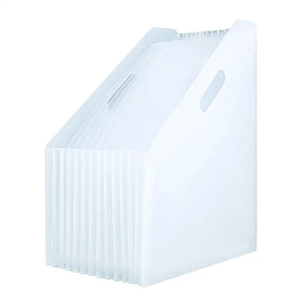 File Folder Storage Rack Telescopic Organizer Expandable Stand Accordion Holder Desktop Plastic Document Multifunctional Storage