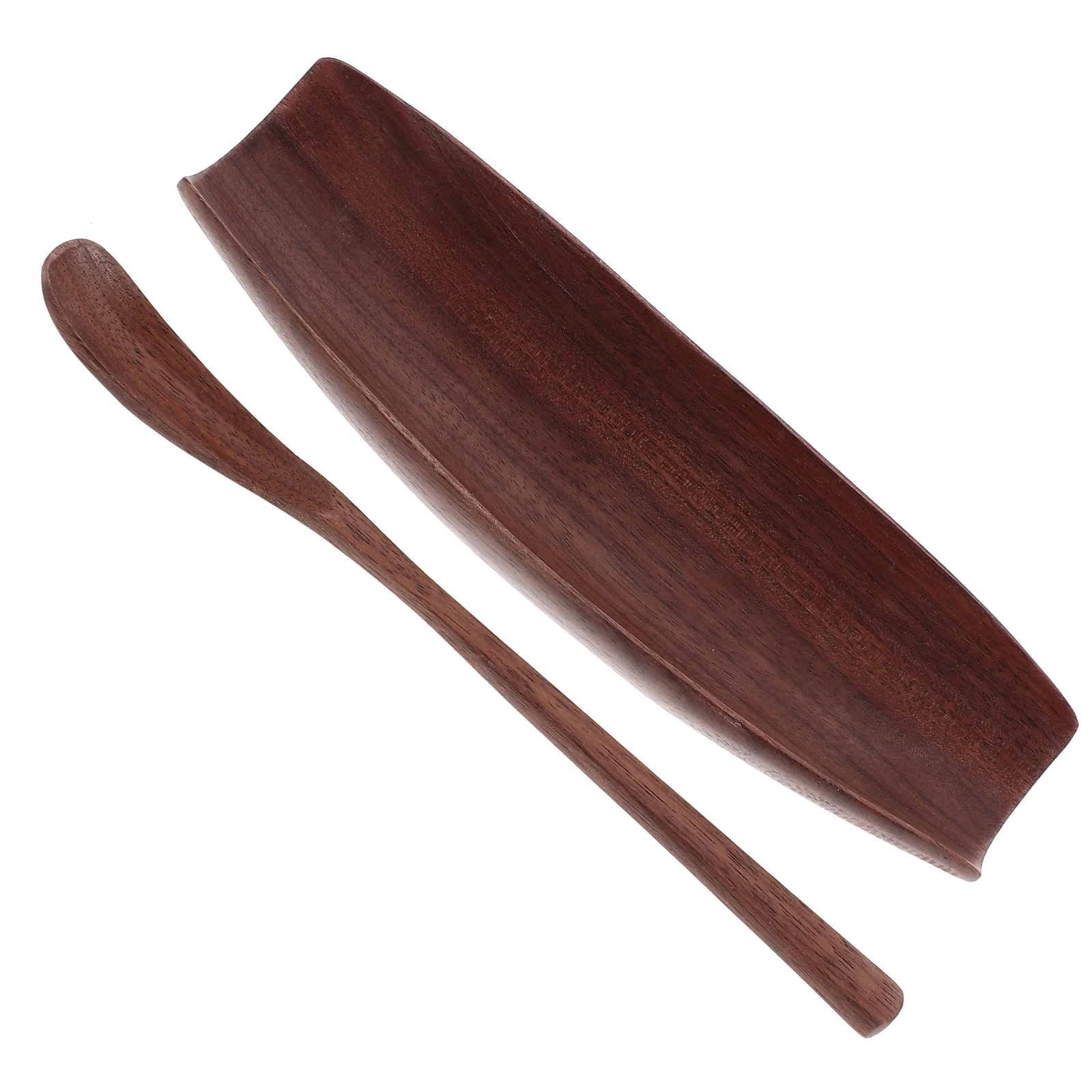 

Black Walnut Tea Zen Solid Wood Pick Set Coffee Beans Spoon Tea Scoop for Loose Leaf Container Ceremony Supply Tool