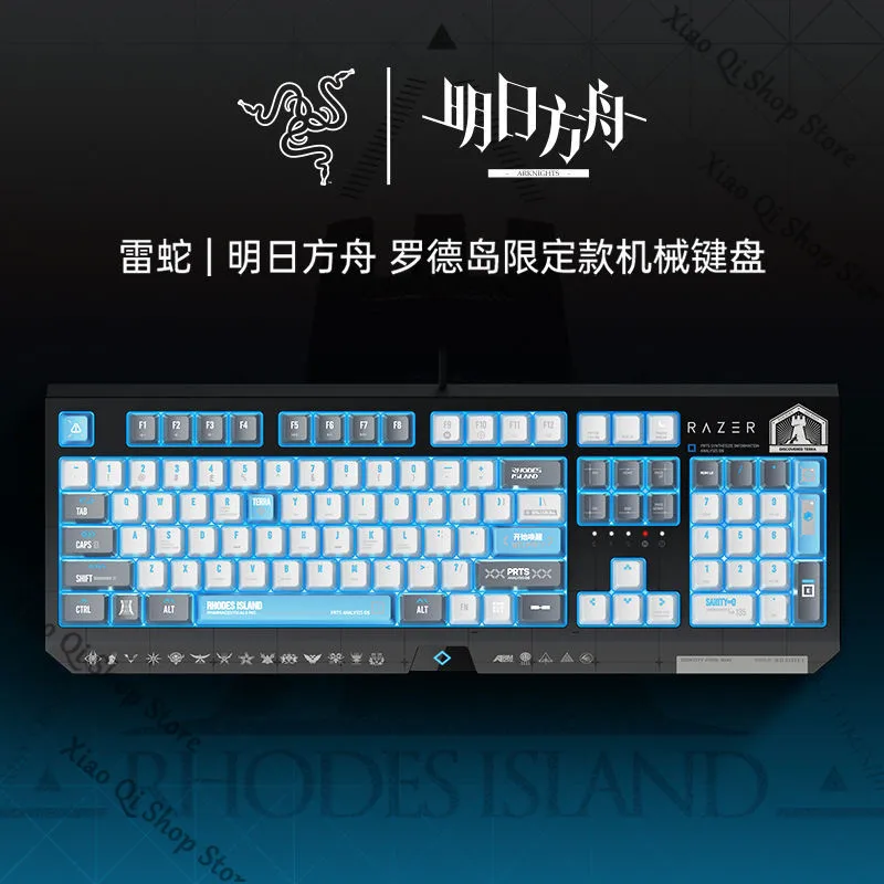 Arknights Cosplay Anime Electronic Sports Game Mechanical Keyboard Peripheral Abs Decorate Cartoon Shine Birthday Gift Theme