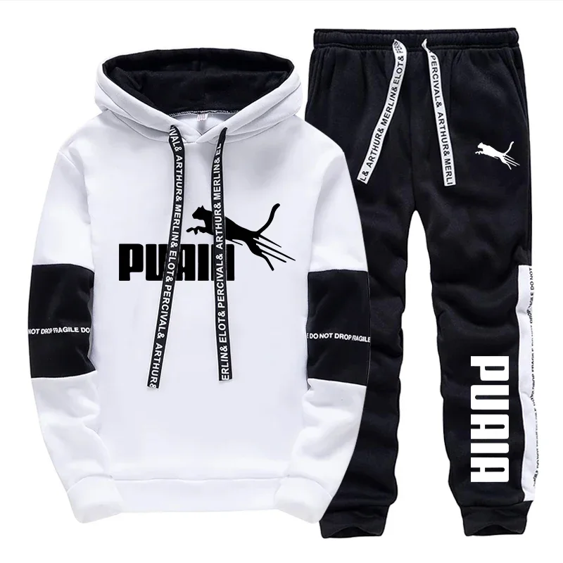 Autumn Winter Daily Casual Sports Jogging Suits Men's Set/Hoodie/Pants 2026 New Arrival Hooded Sweatshirts Sweatpants Sportswear view 2