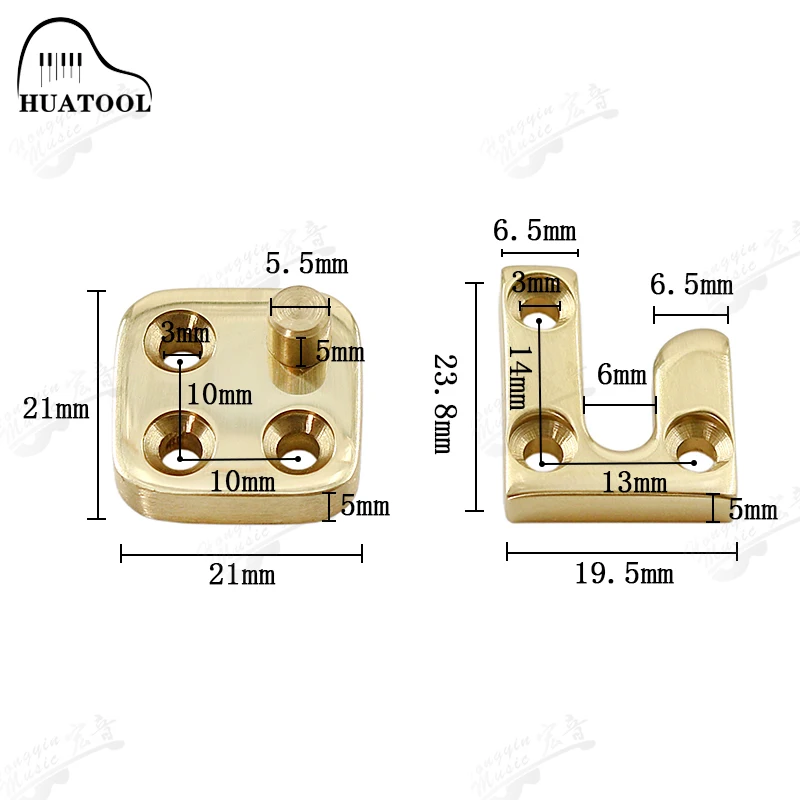 

HUATOOL Piano tuning repair accessories A-9 Swing Cap hinge Copper clamp holder seat GP cap hinge repair accessories