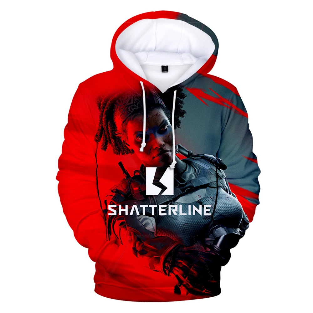 Shatterline Spel Hoodie Lange Mouw Vrouwen Mannen Capuchon Sweatshirt Harajuku Streetwear Hot Game 3d Kleding