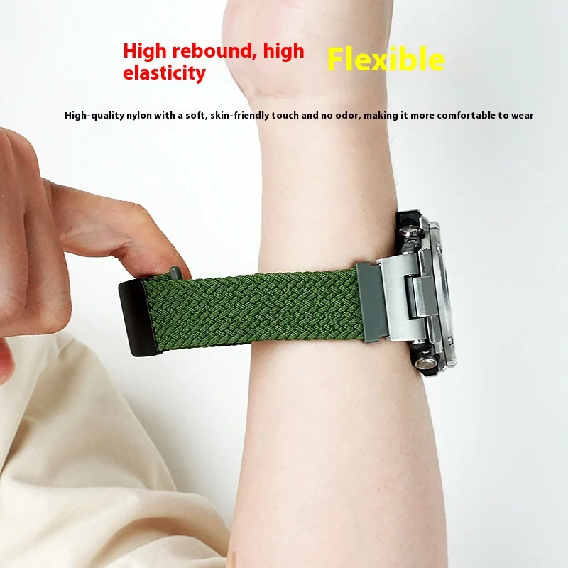 Cinturino orologio in tela fai-da-te per CASIOGG-B100 Little Mud King cinturino in nylon di ricambio per alpinismo all'aperto maschio 5594 Accessori