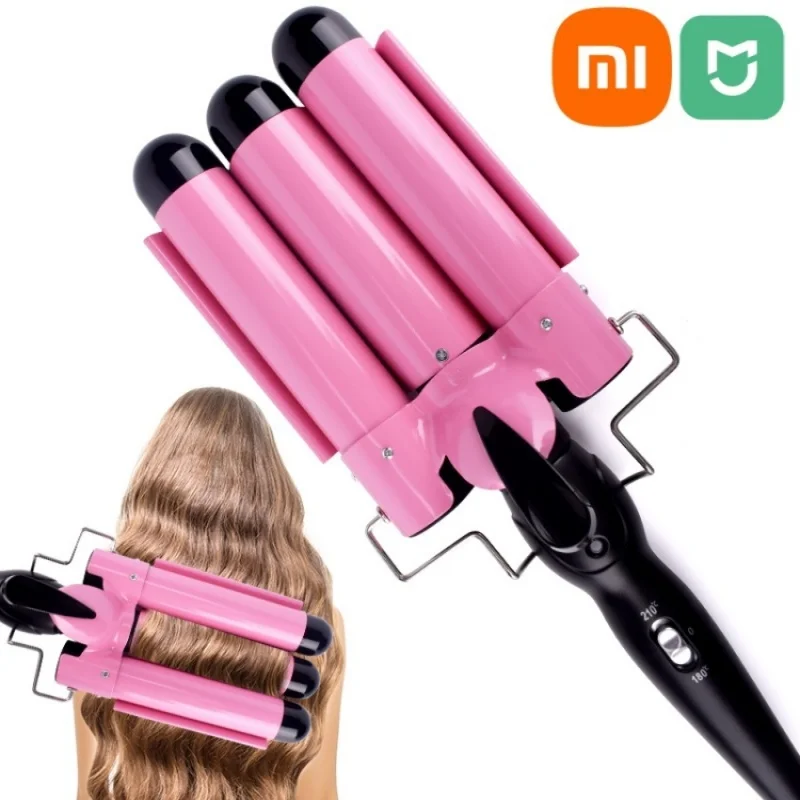 

Щипцы для завивки волос Xiaomi Mijia, профессиональные керамические плойки с тремя бочонками, инструменты для укладки