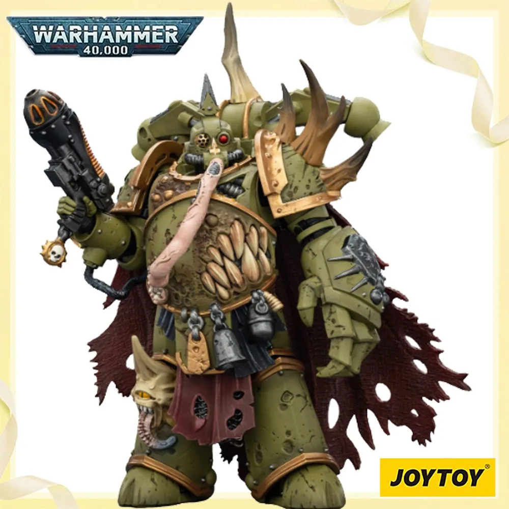 

100%Original Genuine in Stock JOYTOY WARHAMMER 40,000 Death Guard Plague Marine Champion with Plasma Pistol and Power Fist
