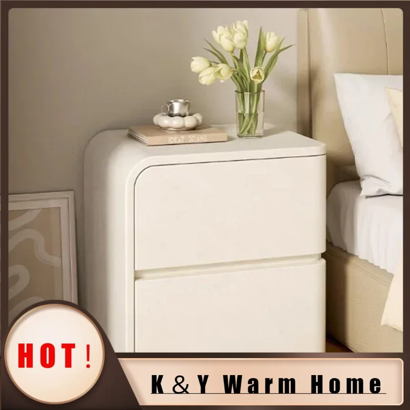 

Wood Designer Center Nightstand Modern White Simple Space Saving Nightstand Storage Apartment Mesita De Noche Bedrooms Furniture