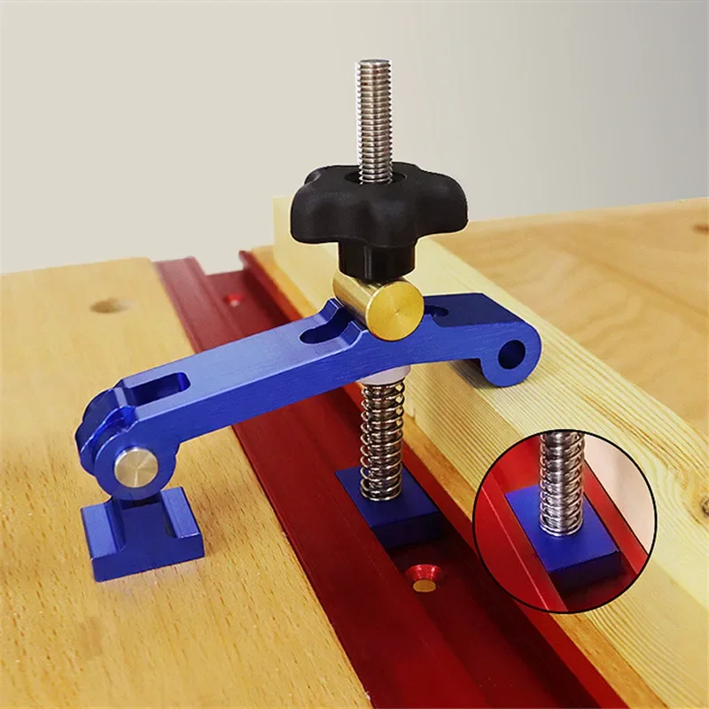 Woodworking Desktop Fixed clamp Jig T-Track Hold Down Clamp T-Slots Clamping Blocks Platen Carpenter Woodworking Tools In Stock