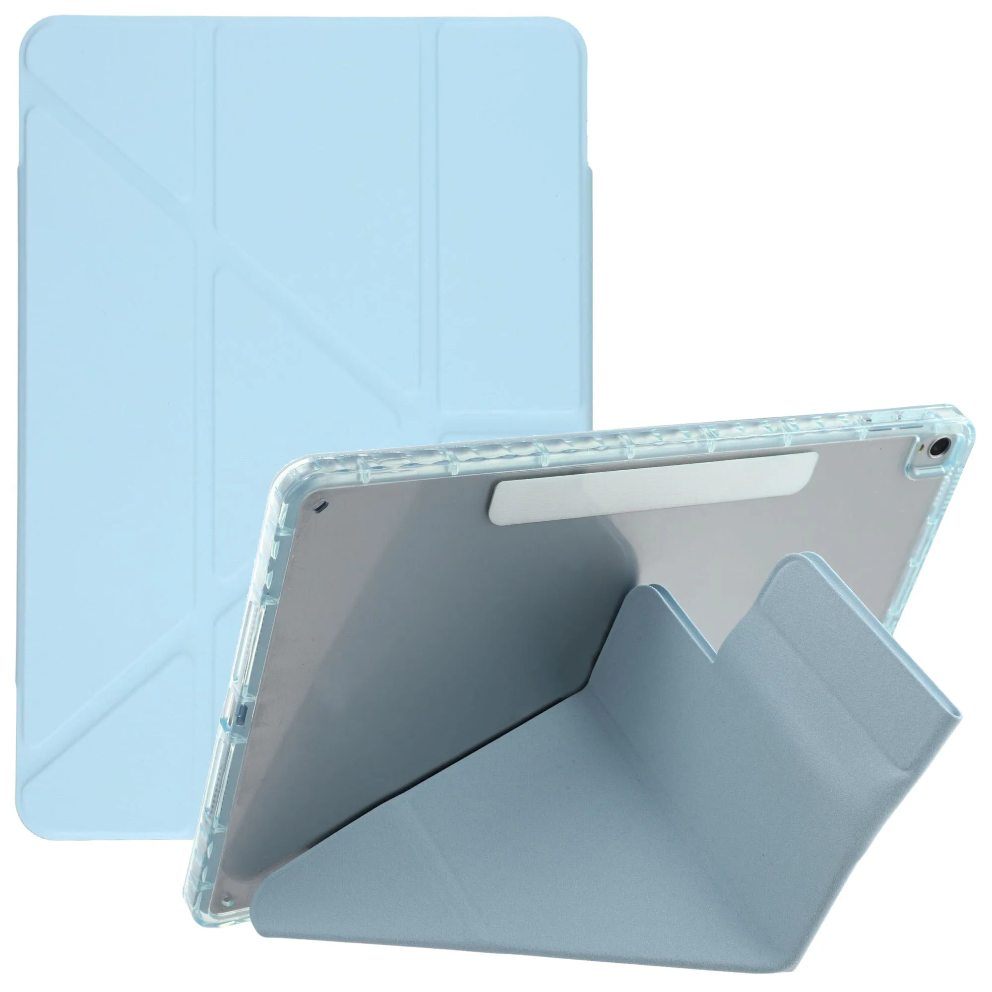 

Tablet Case For iPad 10.2 (2021) / (2020) / (2019) / Air 10.5 inch (2019) Magnetic Dual Clasp PU TPU Acrylic Origami Stand