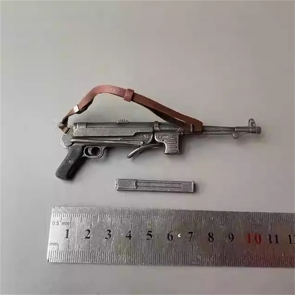 1/6th WWII Series Soldier Doll Mini Weapon Model MP40 Clips can befolded PVC Material Can't be Fired For 12" Action Figure DIY