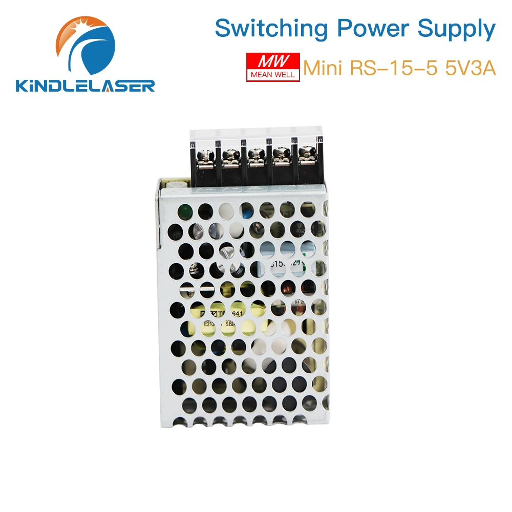 KINDLELASER MeanWell Single Output Switching Power Supply 5V3A DC for LED NES/S DIY 3D Printer