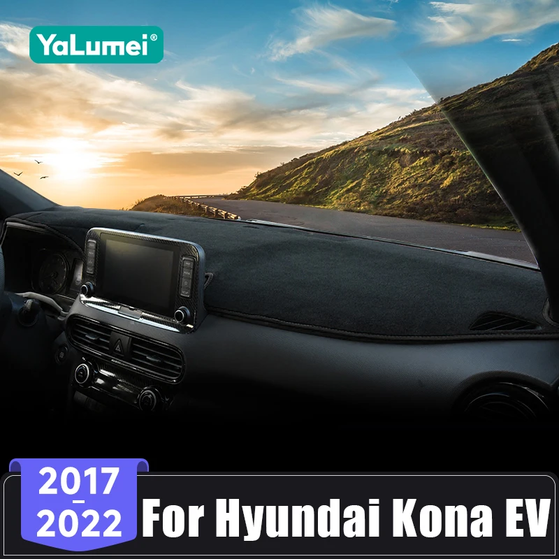 Für Hyundai Kona EV 2017 2018 2019 2020 2021 2022 Auto Dashboard Anti-Uv Abdeckung Vermeiden Licht Pad Sonnenschutz matten Zubehör