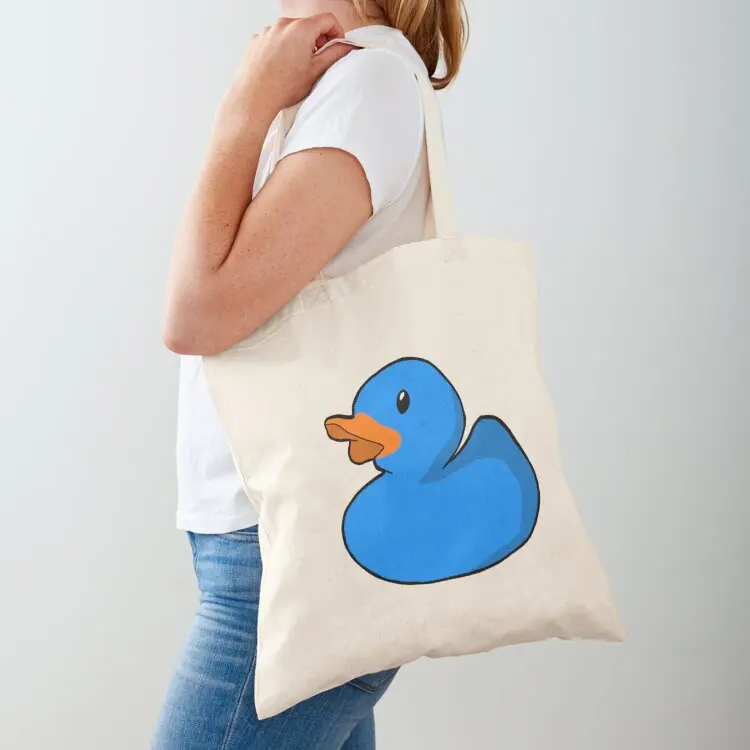 Blue Rubber Duck Tote Bag Canvas Lady bags sacs de shopping